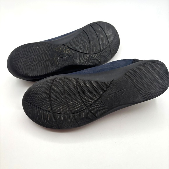 Clarks Cloudsteppers Lace Up Comfort Sneakers Shoes Womens Size 8.5 Blue - Picture 6 of 7